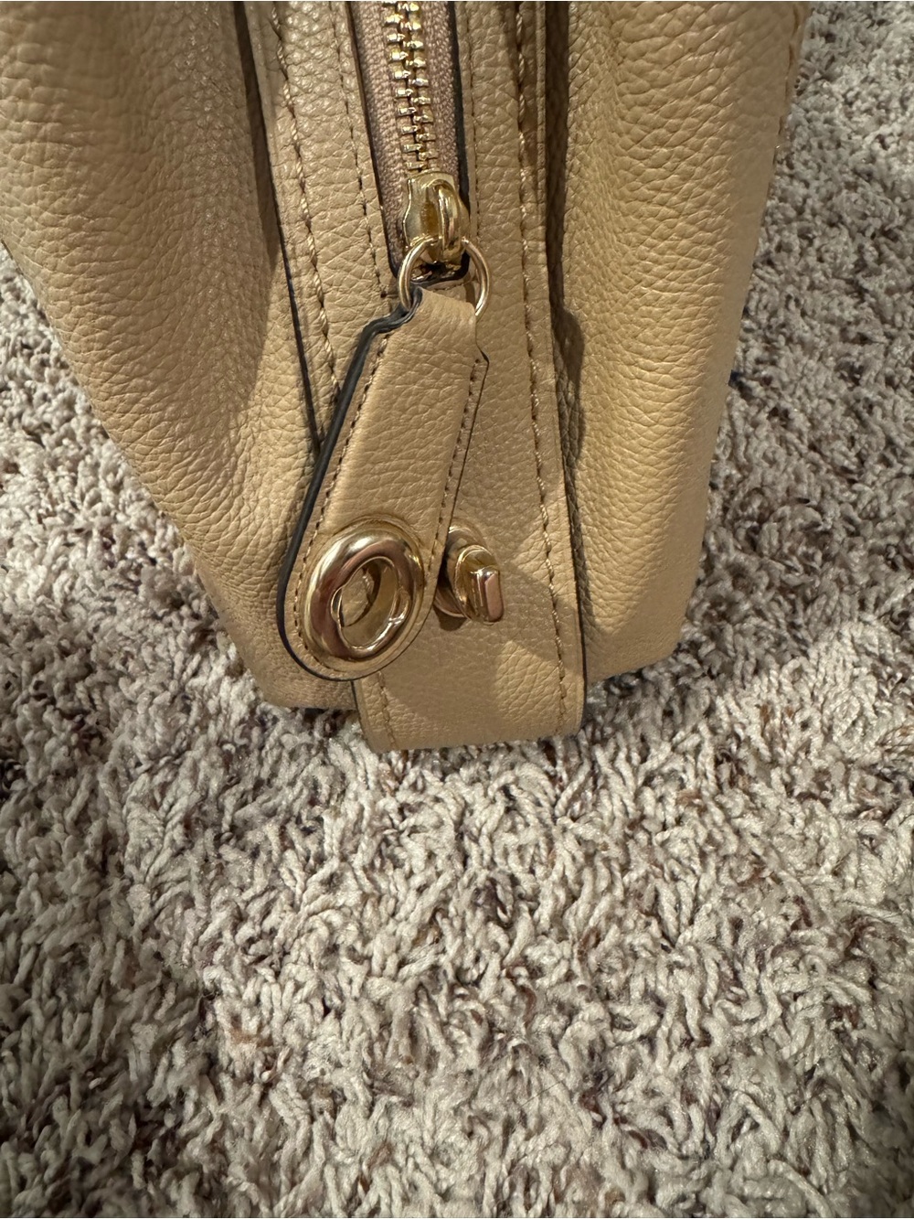 Coach Legacy Jacquard Canvas Edie 31 Shoulder Bag - Beechwood Gold - Picture 3 of 13